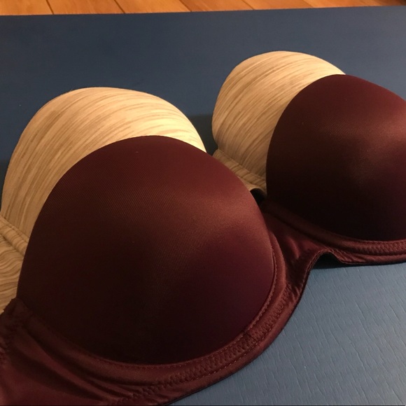 PINK strapless push up bra - Picture 1 of 3